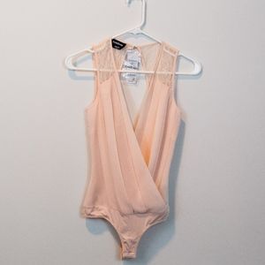 Bebe Pink Lace Bodysuit